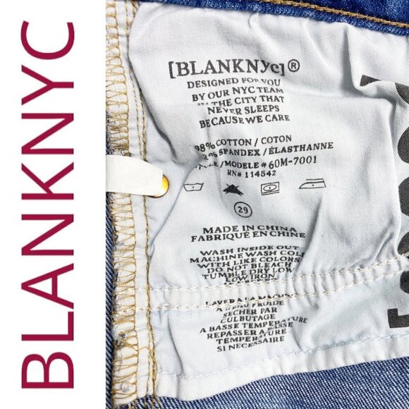 BLANKNYC Skinny Classique Distressed Busted Knee Jeans, Size 29 - Picture 7 of 10